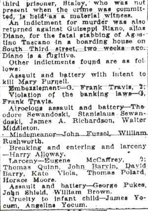 Camden Post-Telegram October 18, 1912, article tile 2