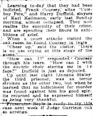 Camden Post-Telegram October 19, 1912, article tile 2