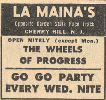 La Maina's Cherry Hill advertisement, Camden Courier-Post, August 1968