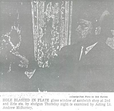 Little Bitts sandwich shop shooting incident, February 16, 1962