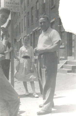 Francis Rittenhouse on Point Street, 1950s