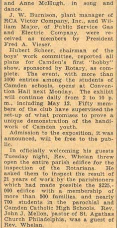Camden Rotary Club, Camden Courier-Post, May 2, 1934 (continued)