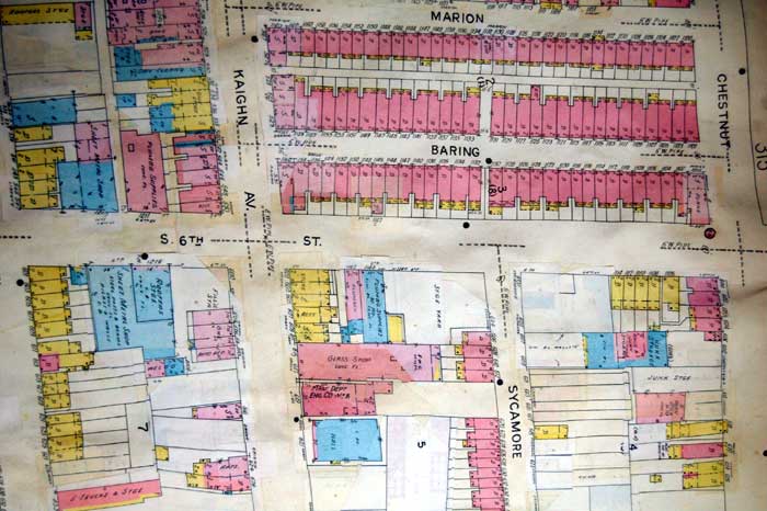 Intersection of South 6th Street and Kaighn Avenue; 1142 South 6th Street is the first building north of Kaighn Avenue