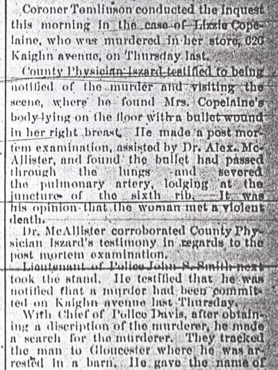 Camden Daily Telegram, August 1, 1893 — They Say That Jordan Did It (continued)