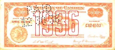 Camden 1936 scrip