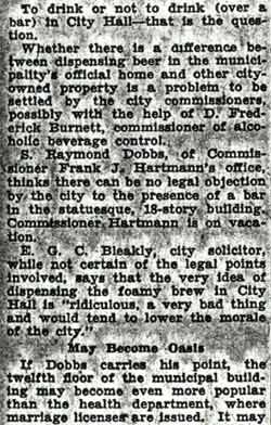 Question of Bar in City Hall Put Up to Commission, Camden Courier-Post, August 12, 1936