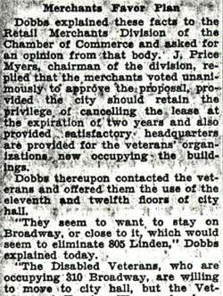 Question of Bar in City Hall Put Up to Commission (continued), Camden Courier-Post, August 12, 1936
