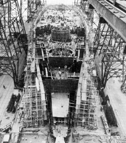USS Washington under construction, October 1939