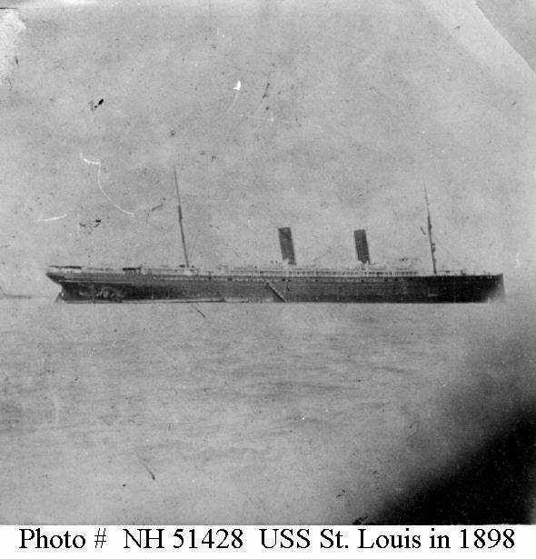 USS St. Louis (1898), photographed during the Spanish-American War