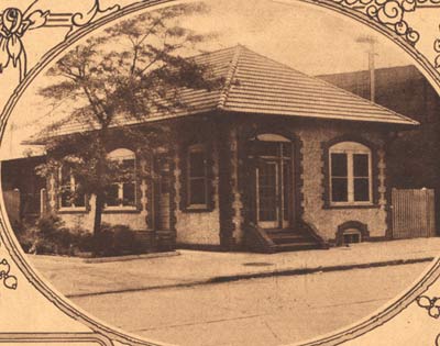 Volney G. Bennett Lumber Company office, 1926 view