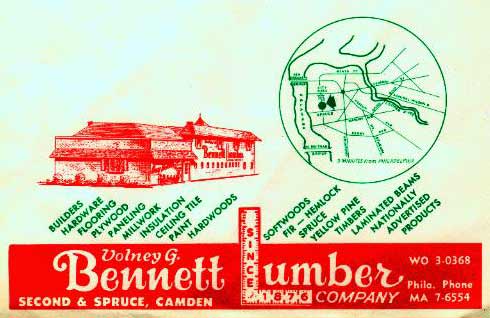 Volney G. Bennett Lumber Company yard