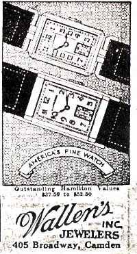 Hamilton Watch advertisement, Camden Courier-Post, October 3, 1936, part 2