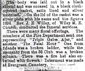 Fireman Bogia Buried, Camden Courier, October 23, 1894, part 2