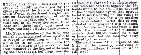 Farr & Bailey fire follow-up, Camden Post-Telegram, February 17, 1896, part 1