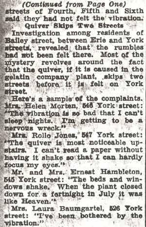 York Quiver article, October 1936, clipping 2