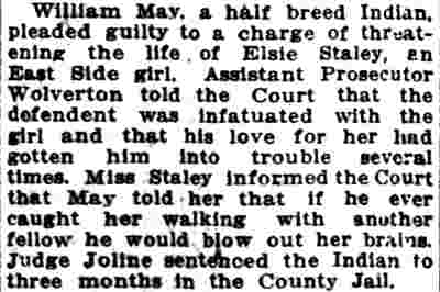 Camden Post-Telegram, February 9, 1912 — William May sentenced to three months