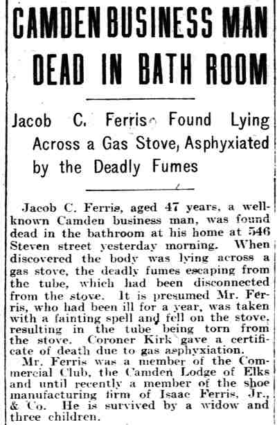 Philadelphia Inquirer, December 27, 1904 — Isaac Ferris