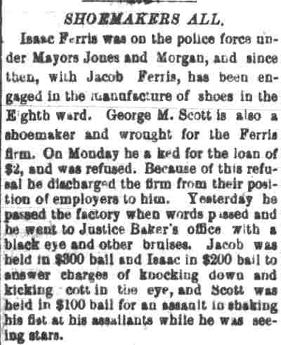 Shoemakers All, Camden Post, September 14, 1881
