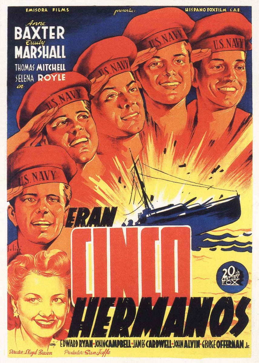 The Sullivans (1944) Spanish lobby card