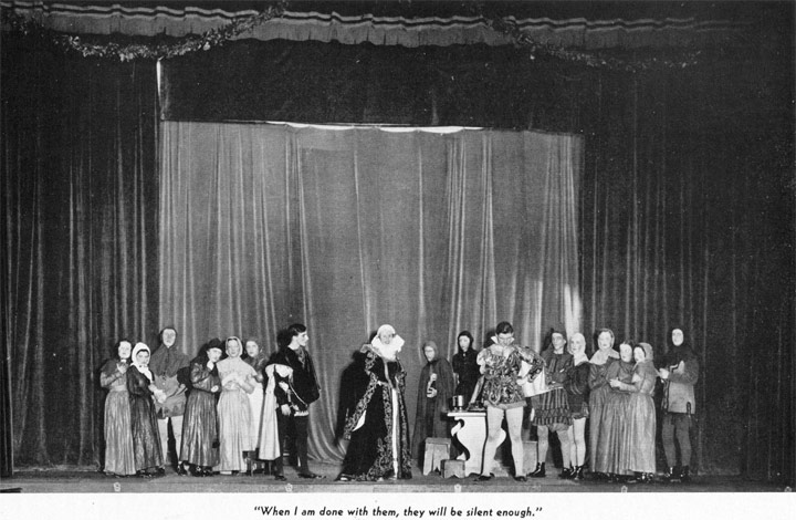 Woodrow Wilson High School yearbook January 1938, class photo