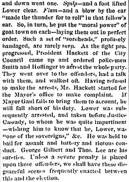 Abe Lower Opens the Campaign (continued) — Camden Democrat, September 28, 1872
