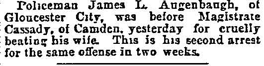 Philadelphia Inquirer, July 2, 1891 — James M. Cassady, James L. Augenbaugh