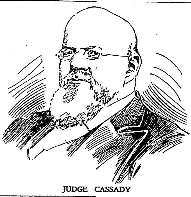 Portrait sketch of Judge Cassady