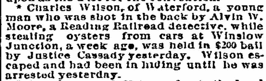 Philadelphia Inquirer, September 1, 1894 — James M. Cassady