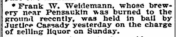 Philadelphia Inquirer, November 14, 1894 — James M. Cassady, Frank W. Weidemann