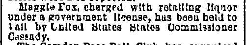 Philadelphia Inquirer, November 25, 1887 — Maggie Fox, James M. Cassady