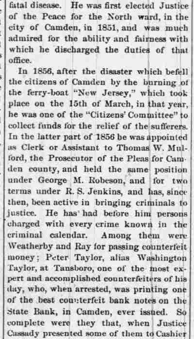 Camden County Courier, December 11, 1880 — Personal Sketches No. 8 continued