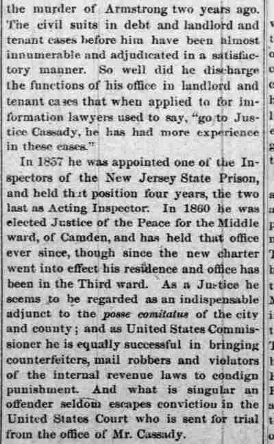 Camden County Courier, December 11, 1880 — Personal Sketches No. 8 continued