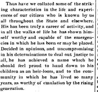 Camden County Courier, December 11, 1880 — Personal Sketches No. 8 concluded
