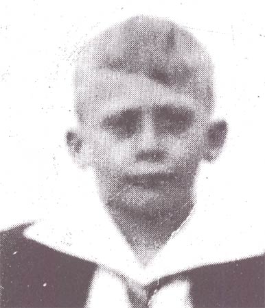 John Moullette as a youth