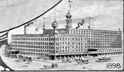The seven-story factory built adjacent to the existing building, 1898