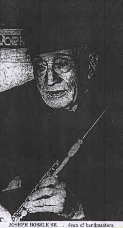 Joseph Bossle Sr., dean of bandmasters, Camden Courier-Post, November 4, 1949