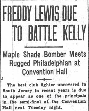 Convention Hall boxing program, April 25, 1936