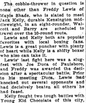 Convention Hall boxing program continued