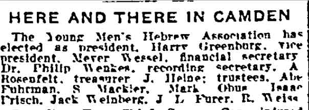 Philadelphia Inquirer, July 4, 1917, Here and There in Camden