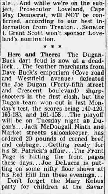 Checked and Double Checked column by Jiminy, Camden Courier-Post February 4, 1939, page 9