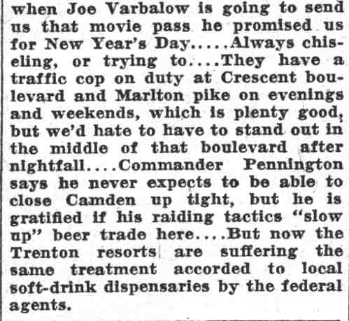 Checked and Double Checked column by Jiminy, Camden Courier-Post June 15, 1932, page 6