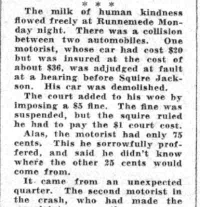 Checked and Double Checked column by Jiminy, Camden Courier-Post June 1, 1932, page 3