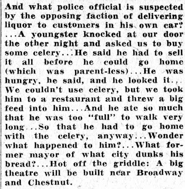 Checked and Double Checked column by Jiminy, Camden Courier-Post June 8, 1932, page 6