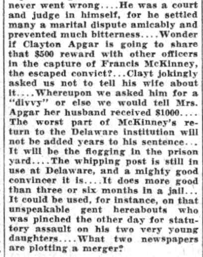 Checked and Double Checked column by Jiminy, Camden Courier-Post June 6, 1932, page 7
