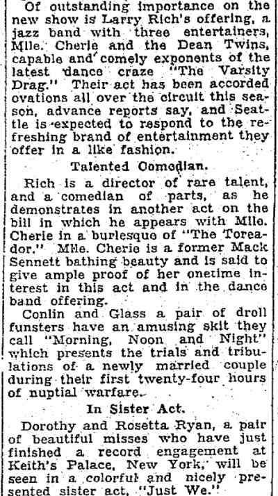 Seattle Daily Times March 25, 1928 — continuation