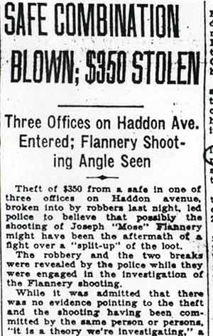 Camden Evening Courier September 18, 1928 — additional clipping
