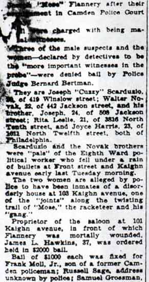 Camden Evening Courier September 21, 1928 — clipping 2