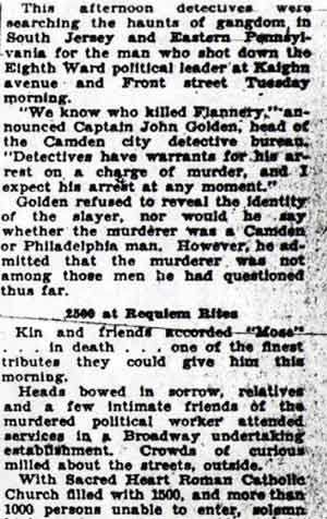 Camden Evening Courier September 22, 1928 — clipping 2