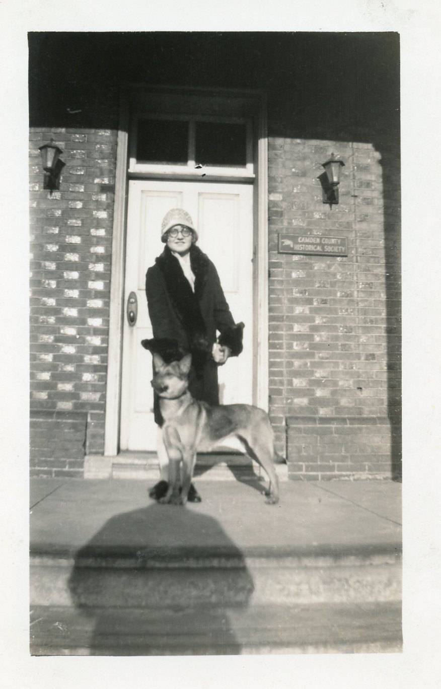 Cecelia and John Glazer at the Camden County Historical Society, 1930s