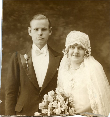 John Glazer wedding photograph, 1928